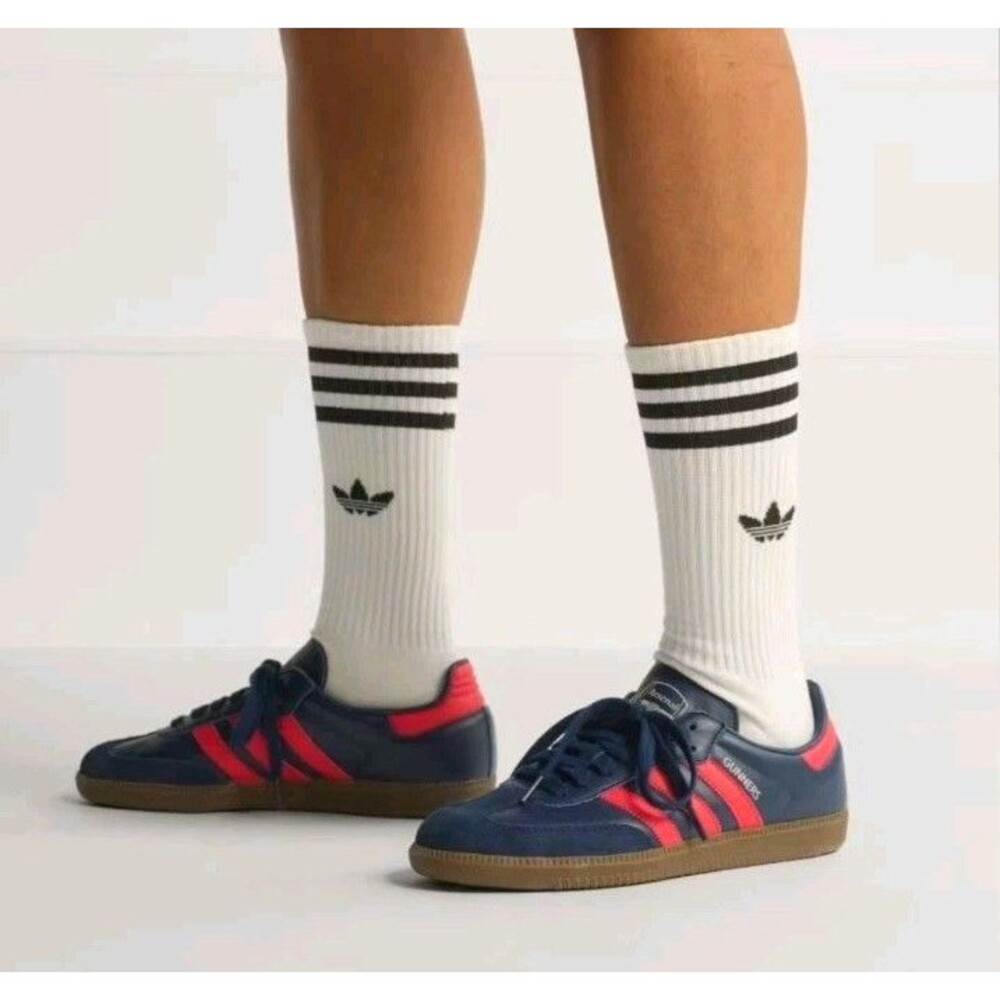 adidas samba Arsenal Gunners mens 7.5 Indigo Ruby Gum FIFA Soccer MSRP $110